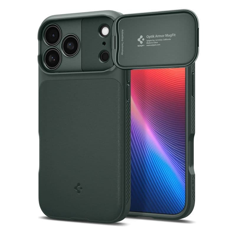 Spigen Optik Armor MagFit (iPhone 17 Pro) - Grønn
