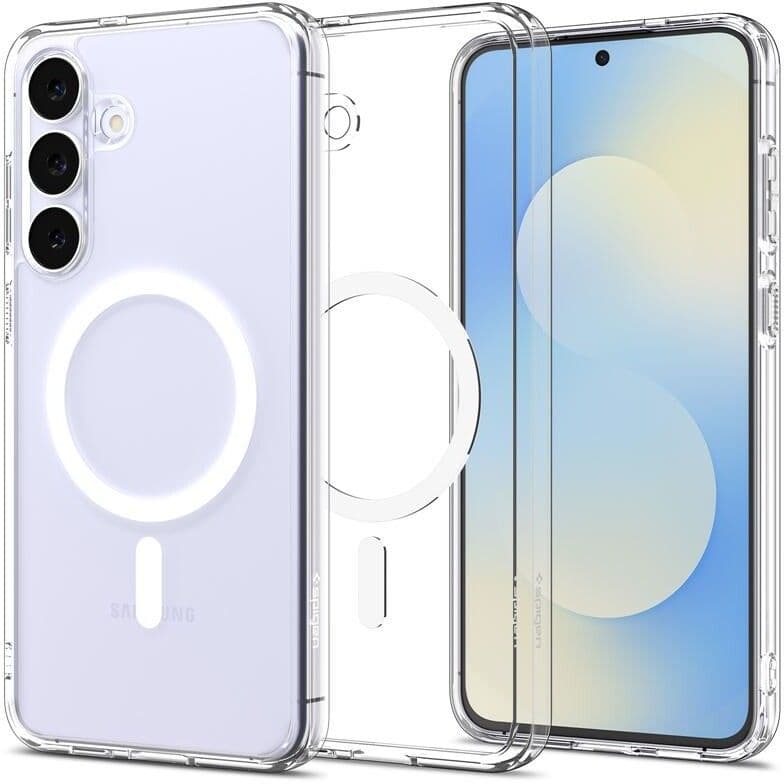 Spigen Ultra Hybrid MagFit (Galaxy S25 FE) - Transparent/Hvit