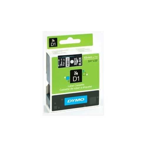 Tape Dymo D1 19mm x 7m - Hvit/Svart
