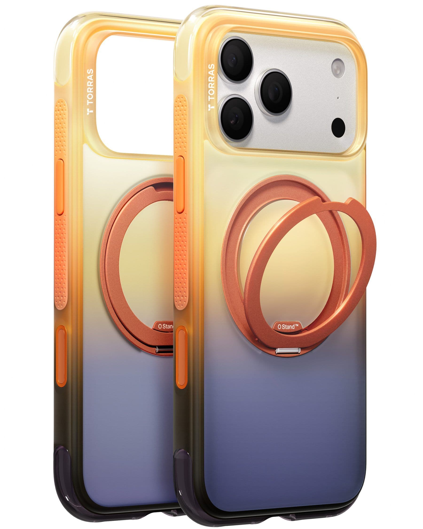 Torras O3 Air Gradient (iPhone 17 Pro Max/18 Pro Max) - Orange/Blå