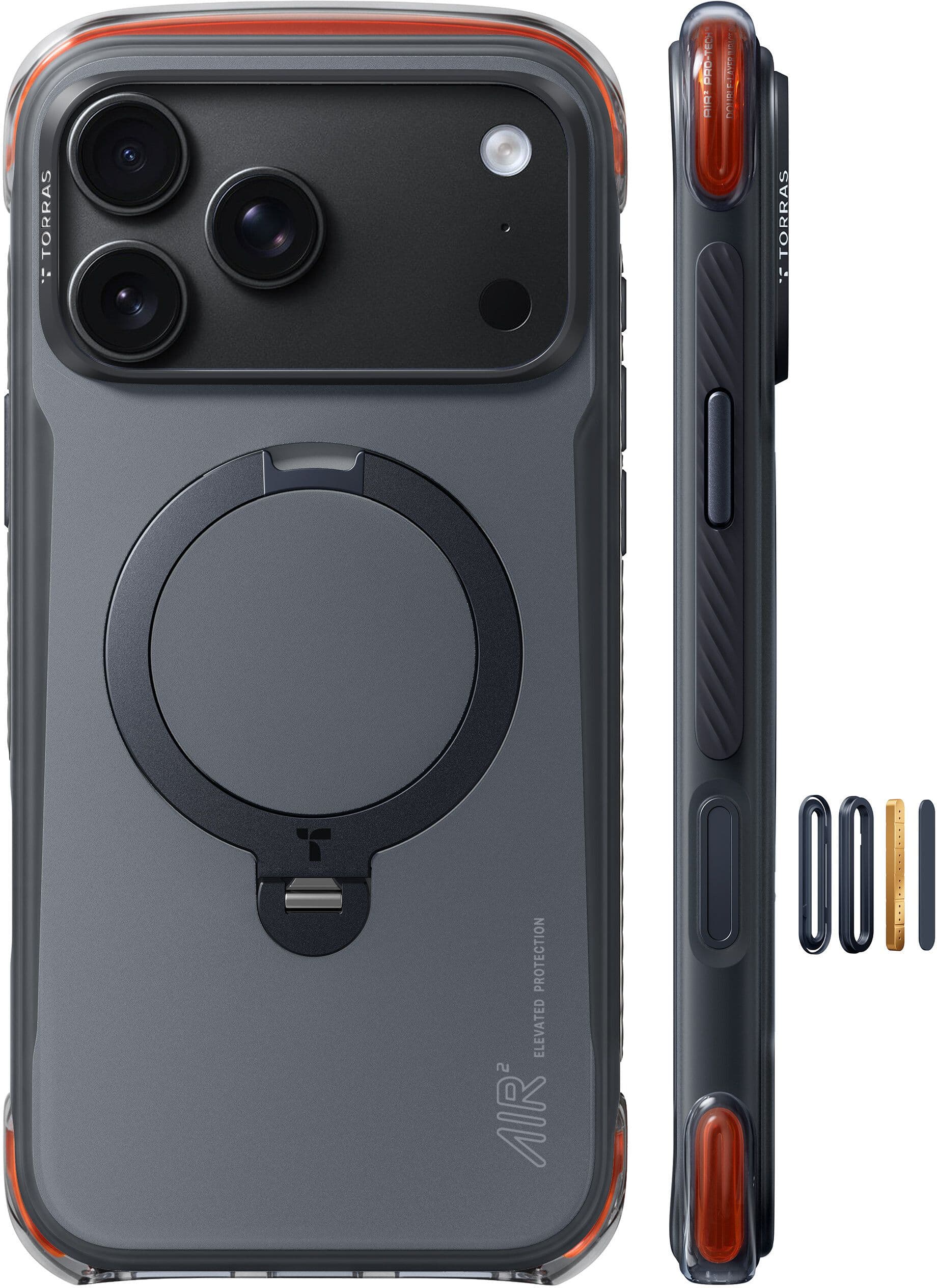 Torras Ostand Q3 Air Pro (iPhone 17 Pro Max/18 Pro Max) - Svart