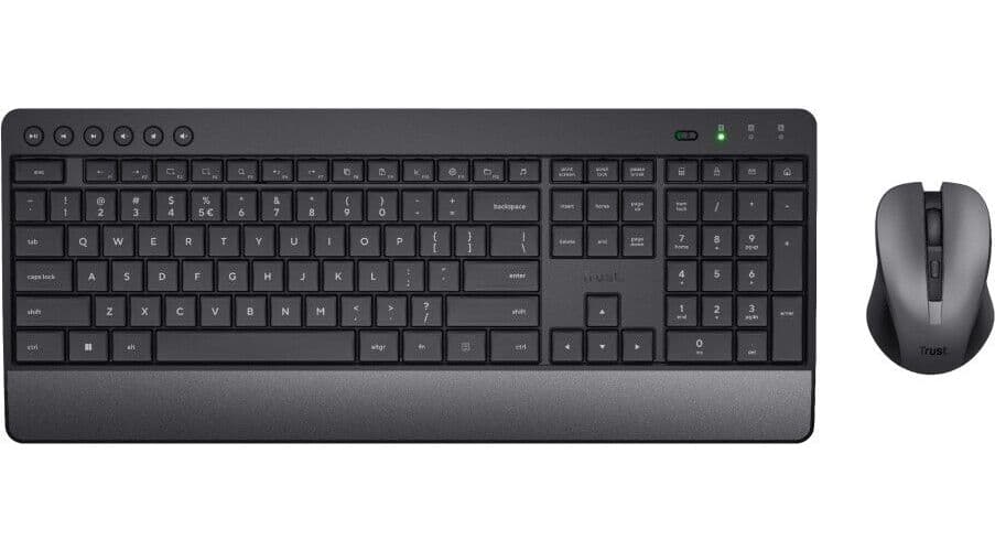 Stol på TKM-450 trådløst tastatur og mus