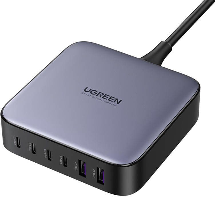 Ugreen Nexode 200W USB C Vegglader - 6 porter