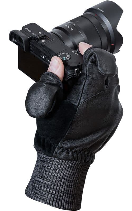 Vallerret Hatchet Leather Photography Hanske - Svart XL