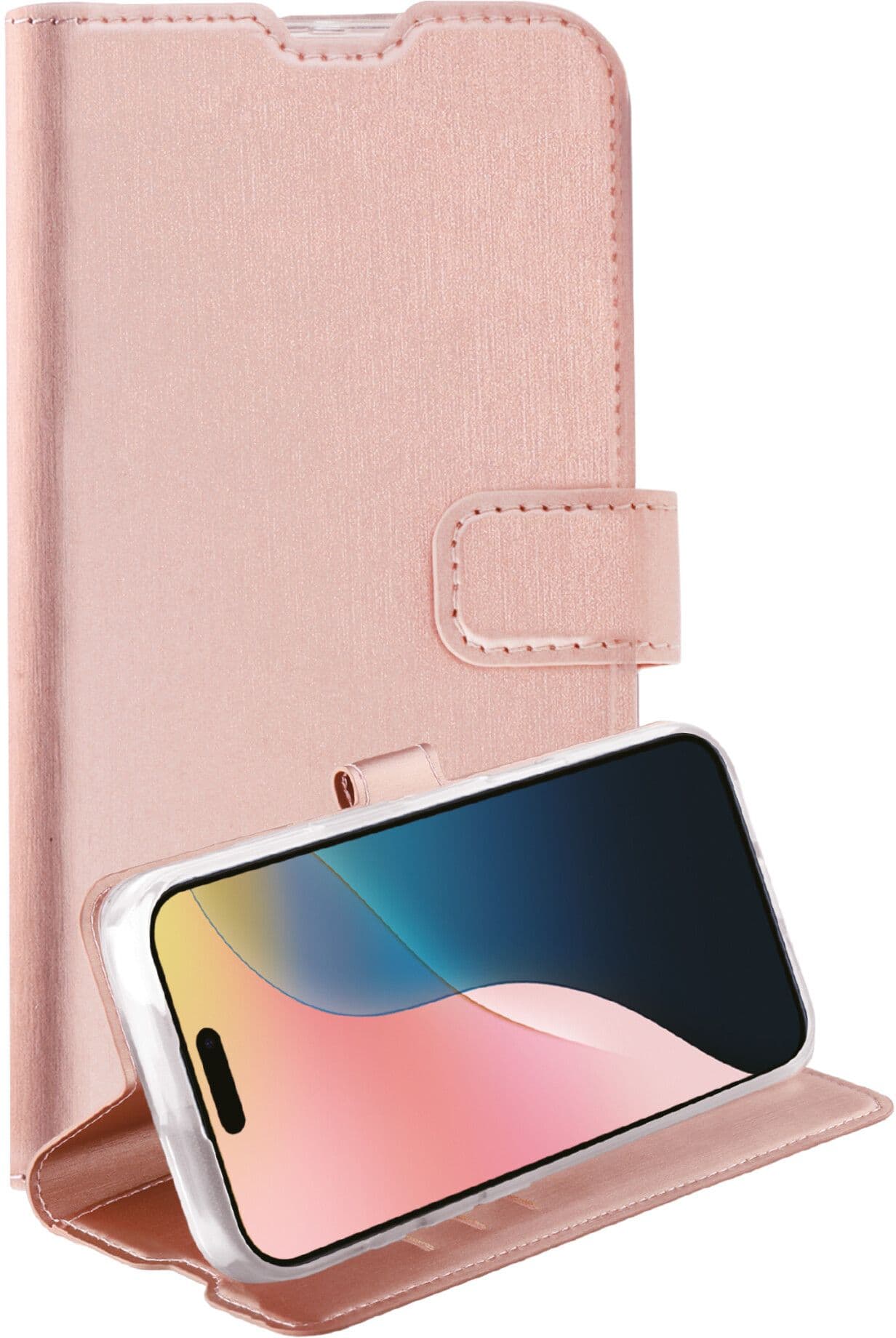 Vivanco Classic Wallet Case (iPhone 16) - Roségull