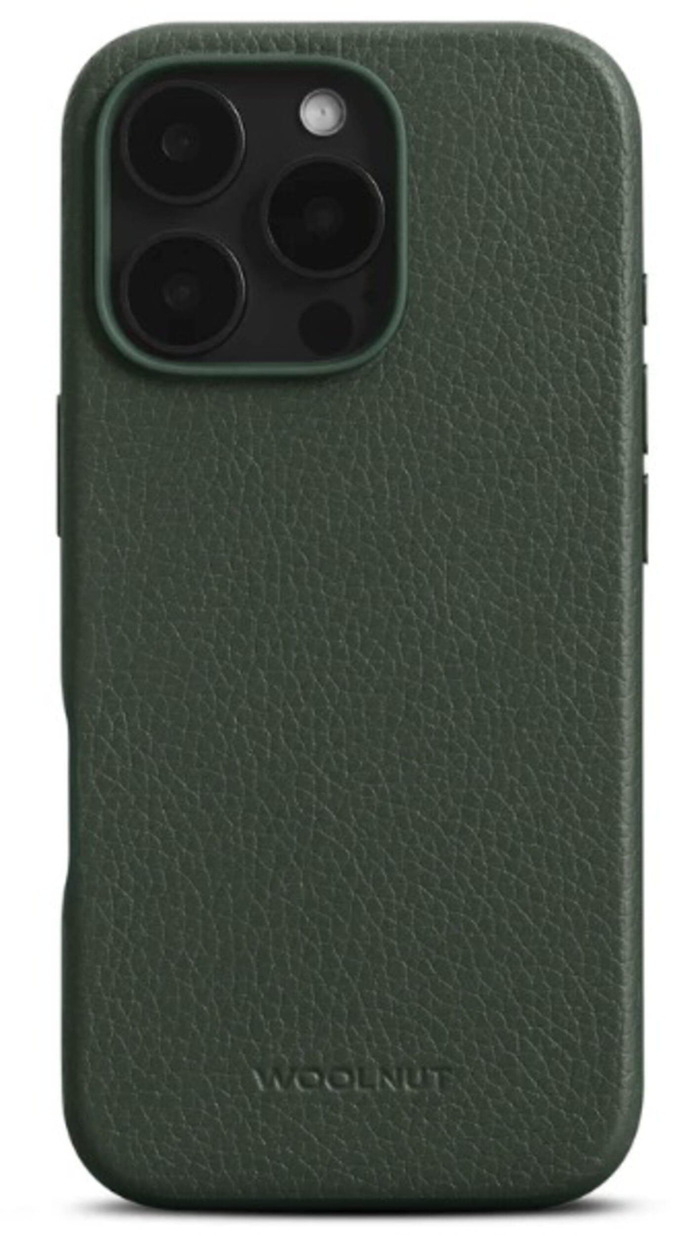 Woolnut Leather Case (iPhone 16 Pro) - Grønn