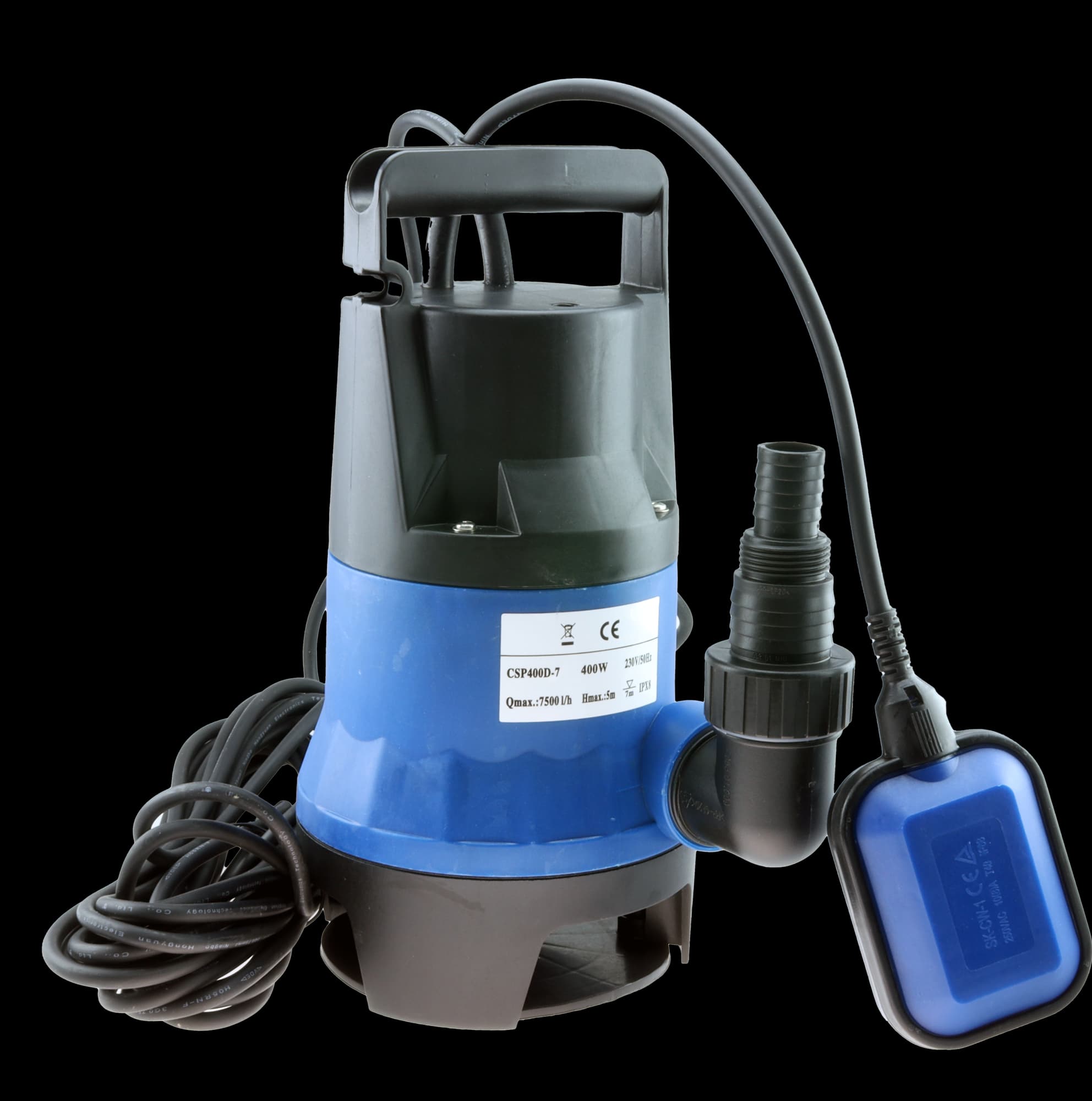Osean Lensepumpe 400w - 220v - 1981 gph - 7500 l/t