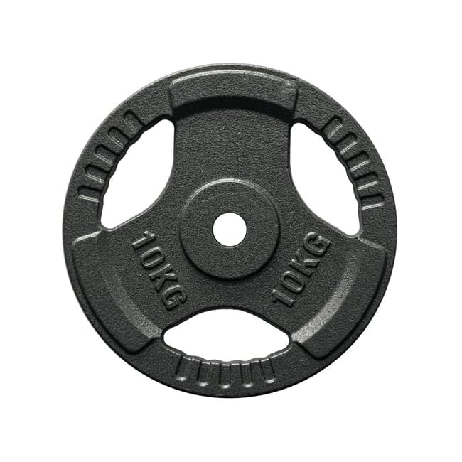FitNord Vektskive med grep 30 mm, Støpejern 10 kg