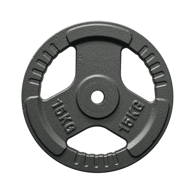 FitNord Vektplate med grep 30 mm, støpejern 15 kg