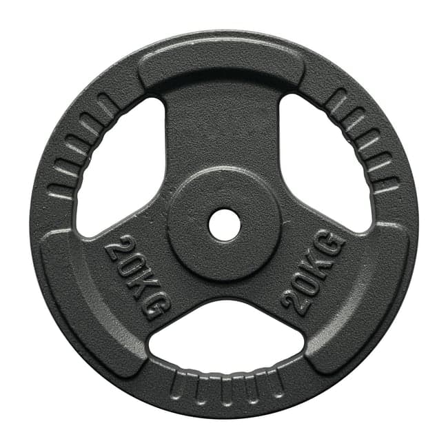 FitNord Vektskive med grep 30 mm, Støpejern 20 kg