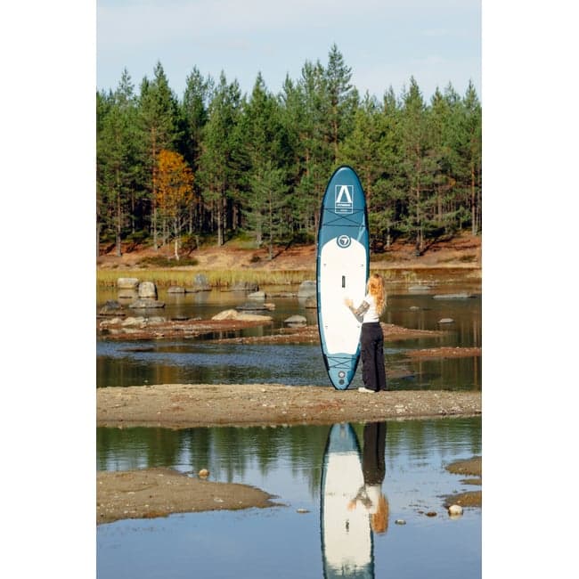 FitNord Aqua 330 SUP-brettsett, G2 KEMI (hvit-svart), med glassfiberåre