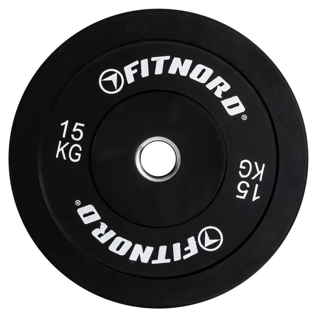 FitNord Bumper Black Vektskive 15 kg