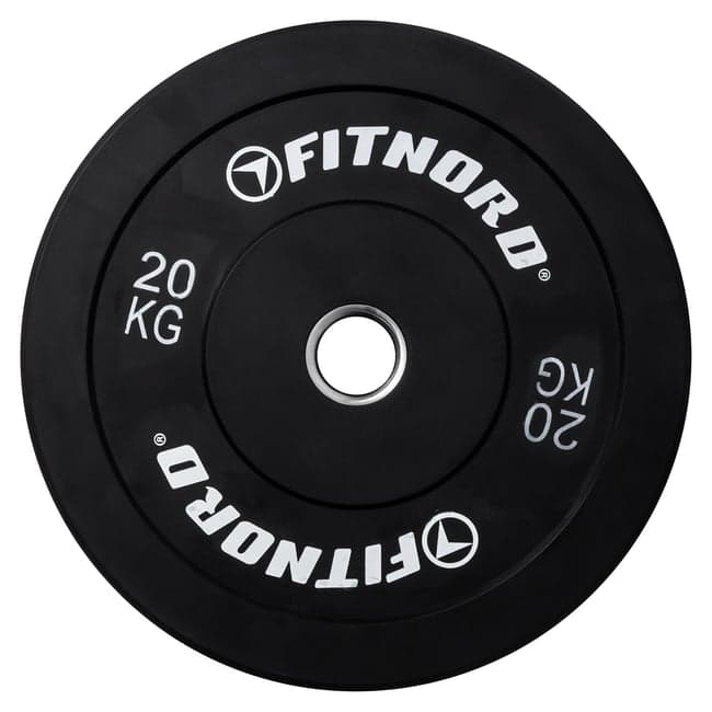 FitNord Bumper Black Vektskive 20 kg