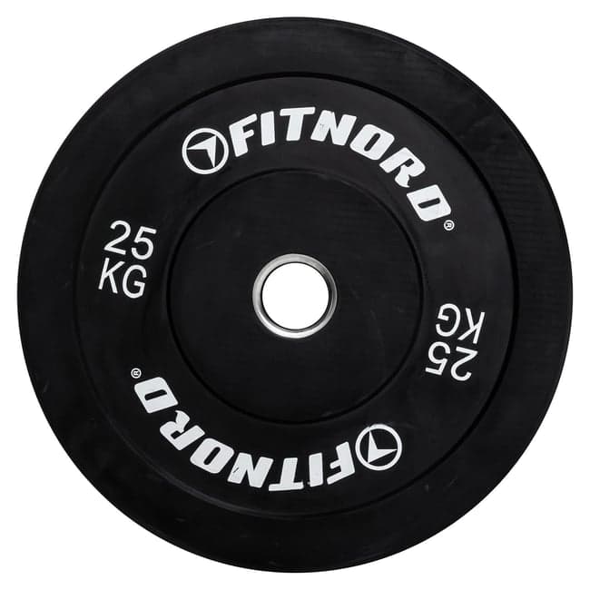 FitNord Bumper Black Vektskive 25 kg