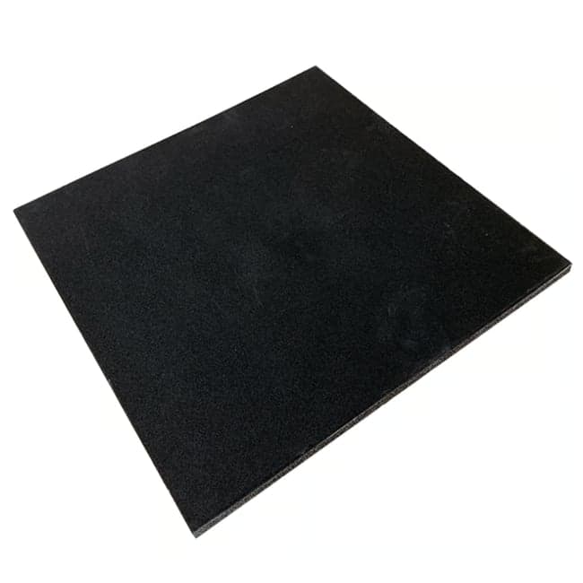 FitNord Gummiplate 1m x 1m x 30mm, svart