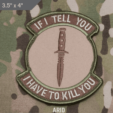 MSM Patch - If I Tell You (Color: Arid)