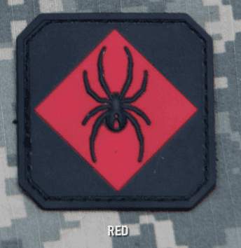 MSM Patch PVC - RedBackOne (Color: Red)