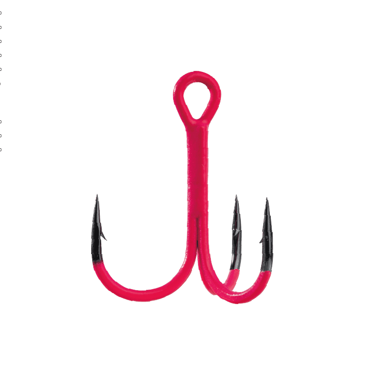 BKK SPEAR-21 UVP Treble Hook, Pink (Size: #10 7 Pcs)