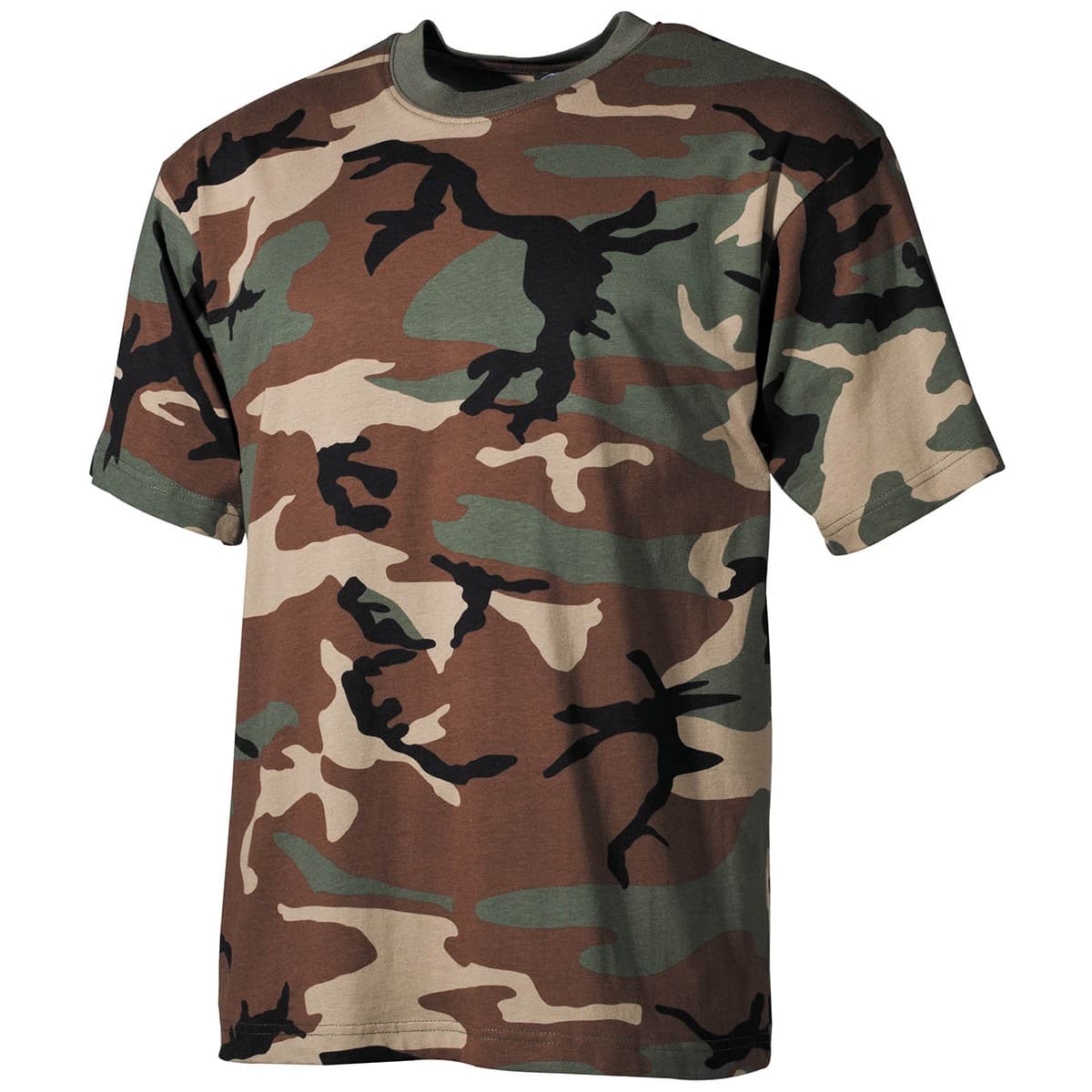 MFH T-Shirt Camo (Color: Woodland, Size: XL)