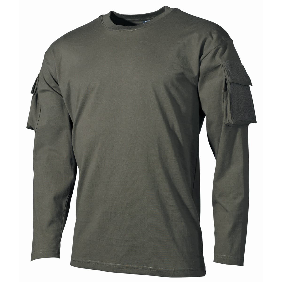 MFH Long-sleeved US Shirt with Sleeve pockets (Color: Olive Green, Size: S)