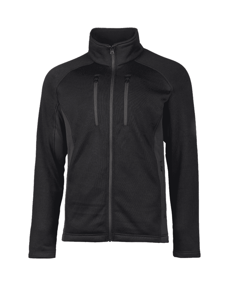 Mil-Tec Cold Weather Structure Fleece Jacket (Color: Black, Size: 2XL)
