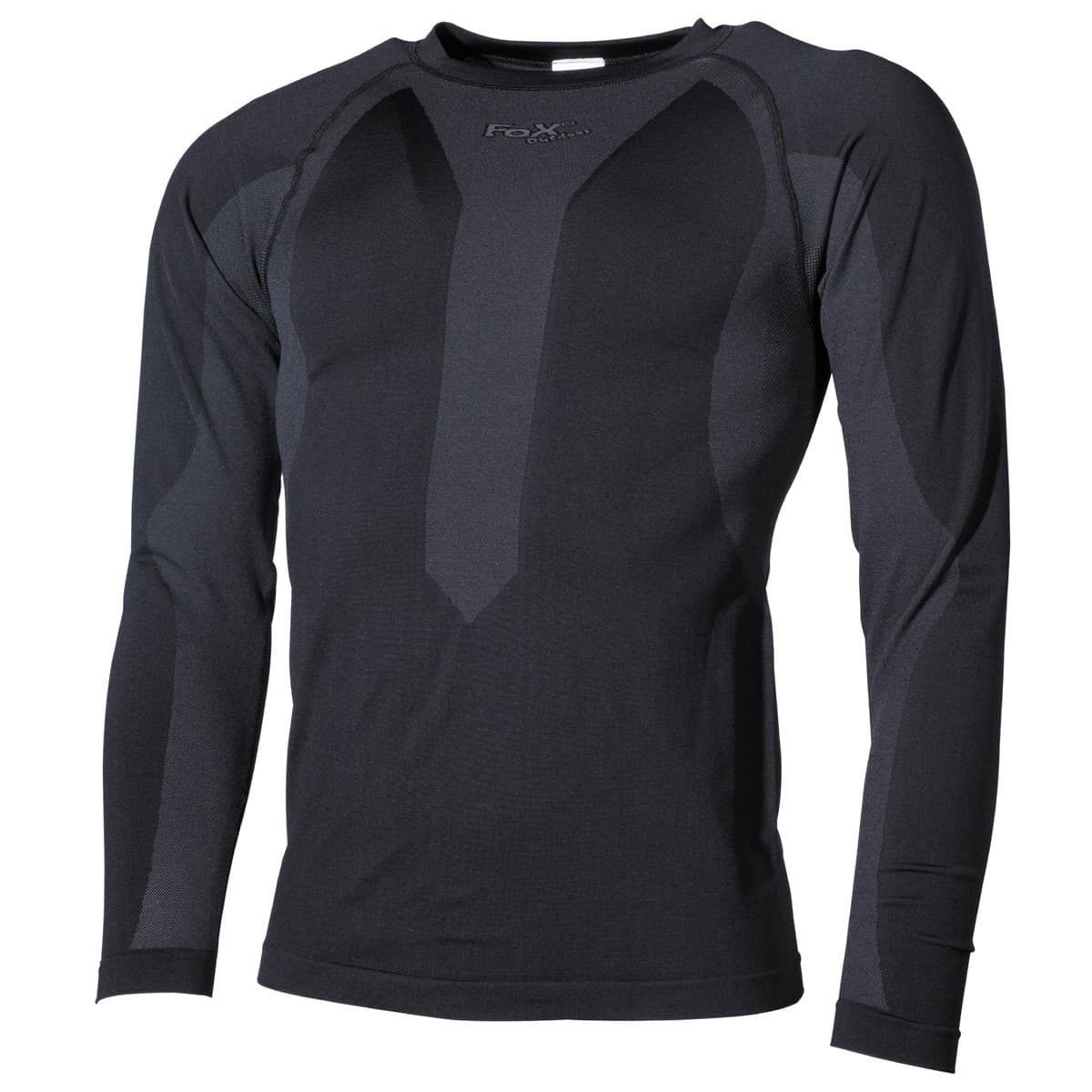 MFH Long-sleeved Thermo-Functional Undershirt (Color: Black, Size: Large)