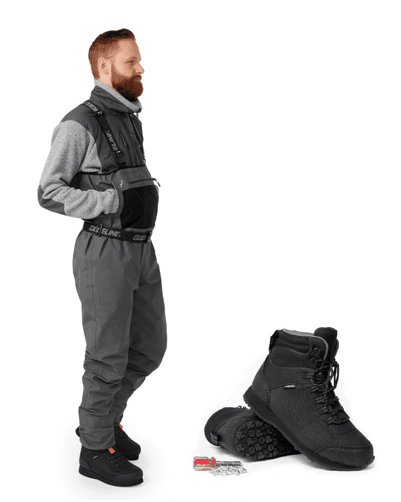 Guideline Kaitum XT Breathable Stockingfoot Wader Package With Rubber sole