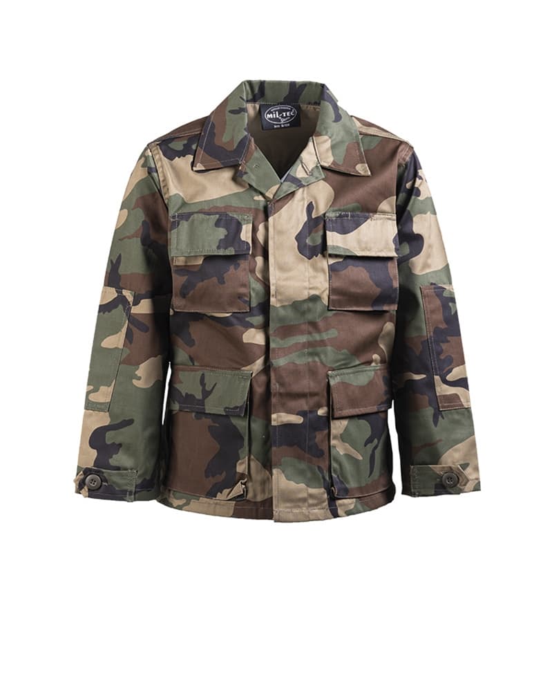 Mil-Tec Jacket BDU Woodland Kids (Size: Large)