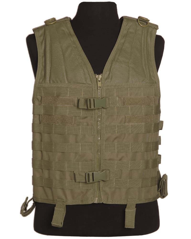 Mil-Tec Molle Carrier Vest (Color: Black)