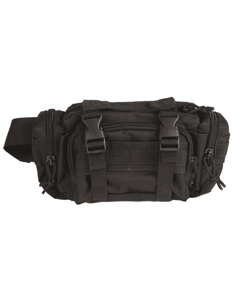 Mil-Tec Fanny Pack 3-Way (Color: Black)