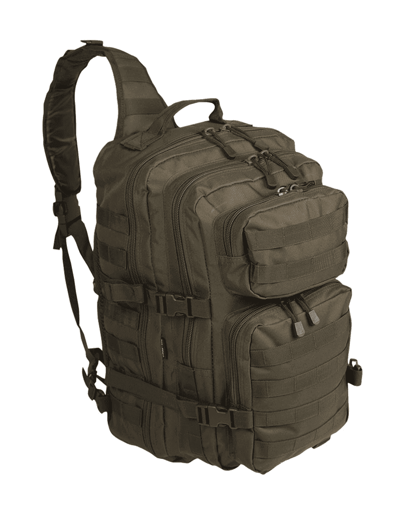 Mil-Tec One-Strap Large Assault Pack 29L (Color: Black)