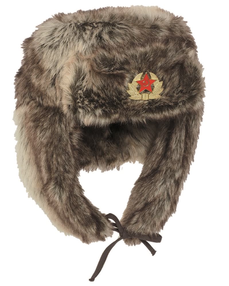 Mil-Tec Furhat with Emblem Deluxe (Size: Large (59-60))