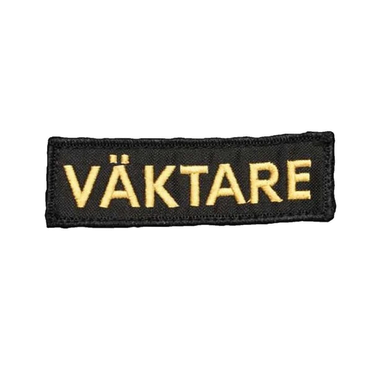 Robust Embroidered Patch - Väktare (Type: Without Velcro)