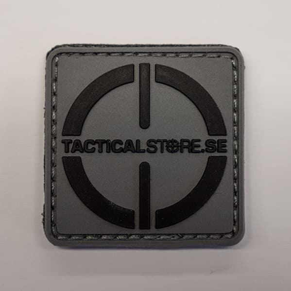 Tacticalstore PVC Patch 4x4cm - Grey/Black