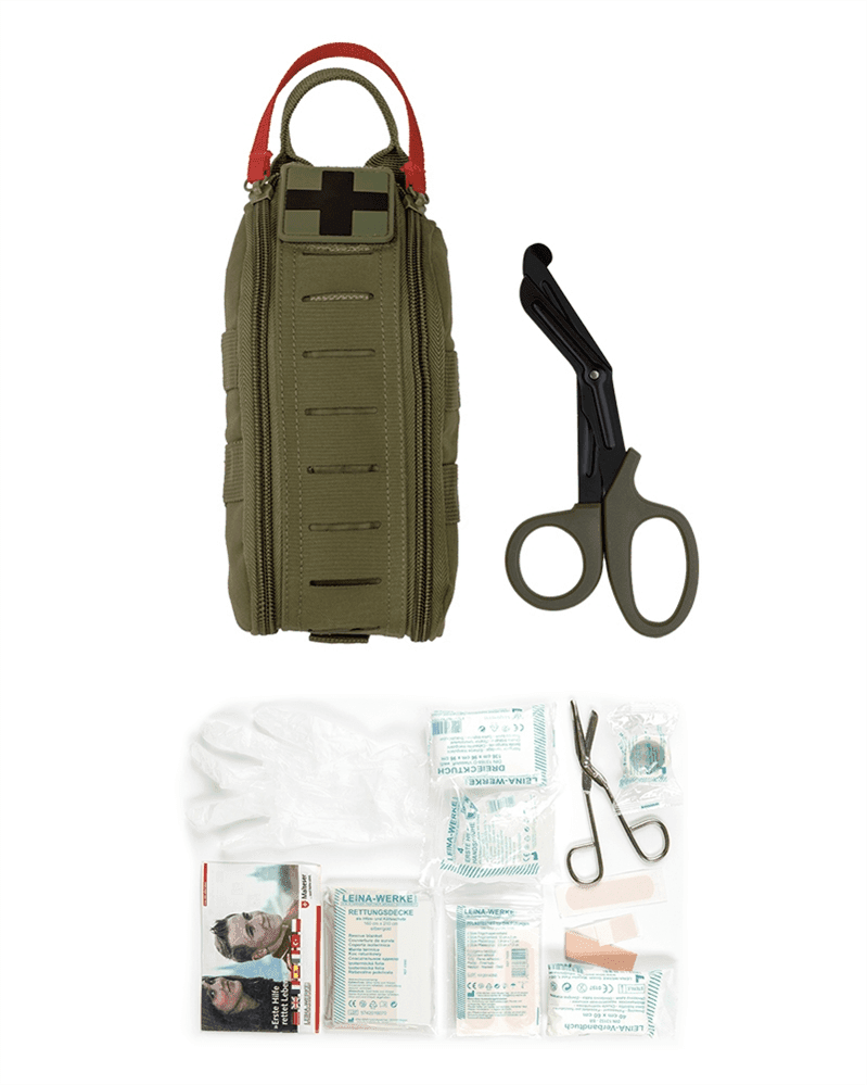Mil-Tec Rapid IFAK 28pcs with Scissors (Color: Olive)