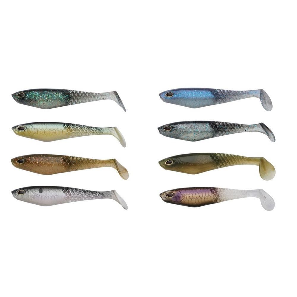 Berkley PowerBait Cullshad Jig Mixpack 7,5cm 3,7g 8pcs (Color: Clearwater)