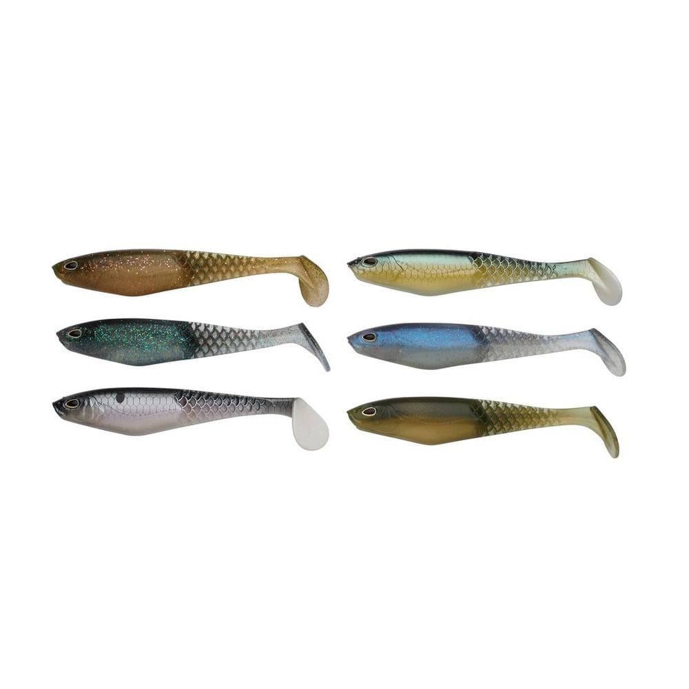 Berkley PowerBait Cullshad Jig Mixpack 10cm 8g 6pcs (Color: Dark Water)