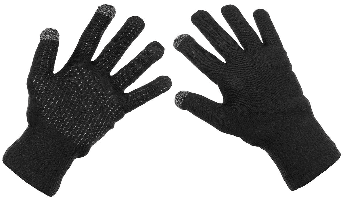 MFH Waterproof Gloves (Color: Black, Size: Medium)