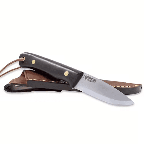 Casström Woodsman - Bog Oak with Fire Striker Steel Sleipner