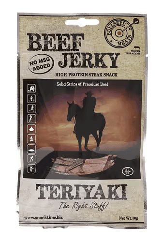 Bullseye Meats Beef Jerky - Teriyaki 50g