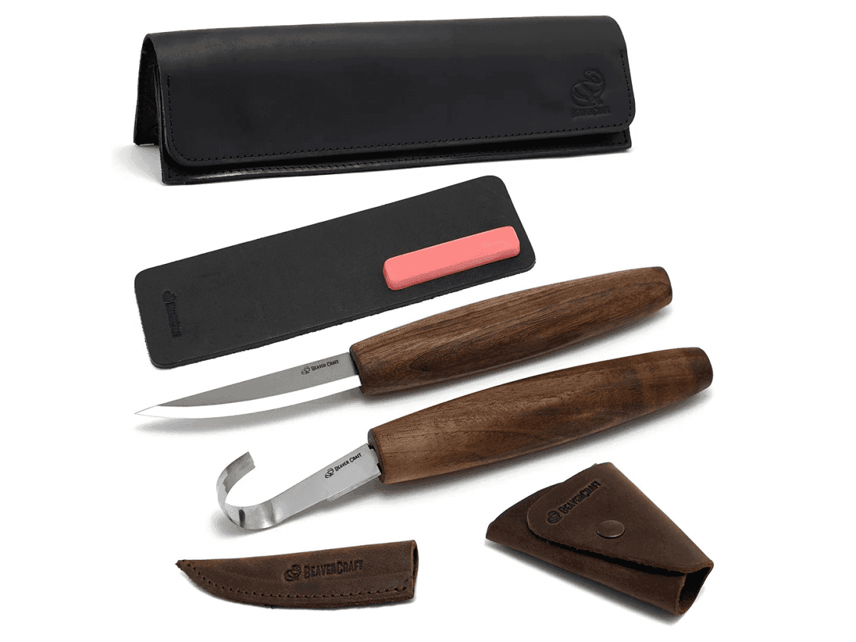 BeaverCraft S01X Spoon Carving Tool Set - Black