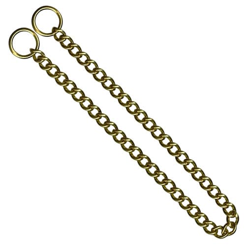 Stock Chokernecklace 3mm/40cm Brass Twisted
