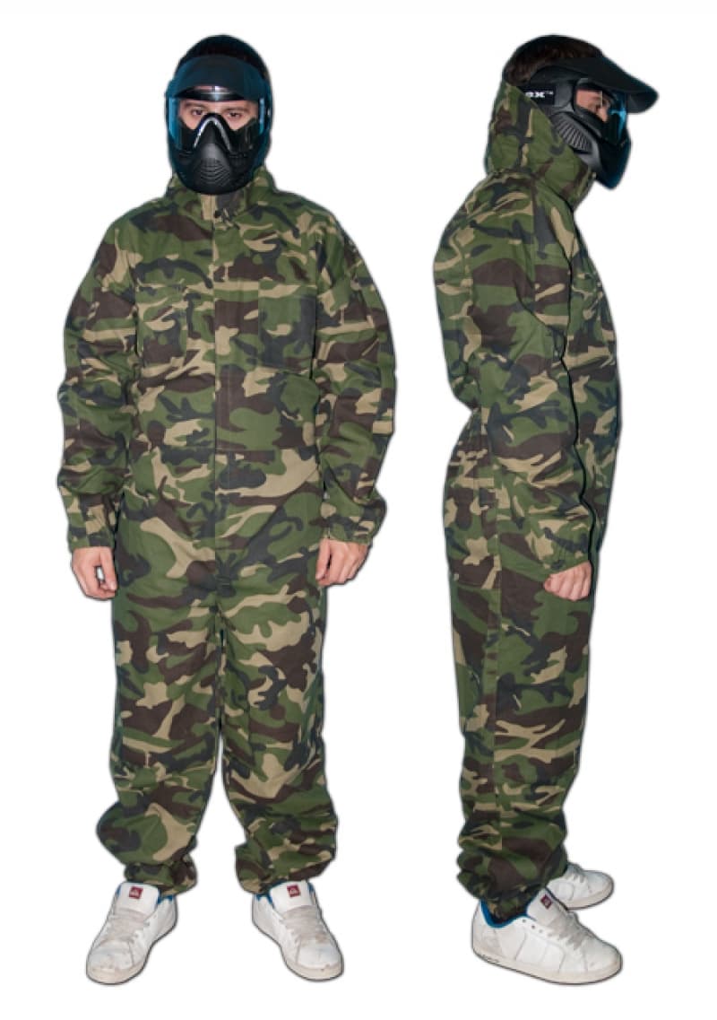 Soger Coverall with Neck Protector (Color: Urban Camo, Size: Large)