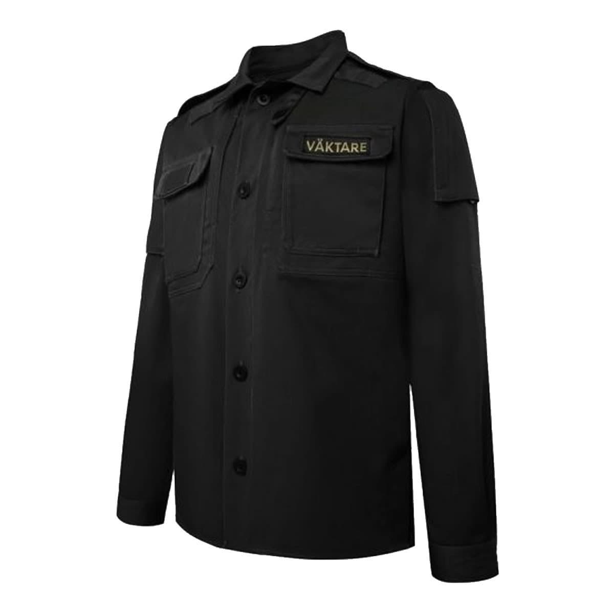 Robust Väktare Skjortjacka (Color: Black, Size: Large)