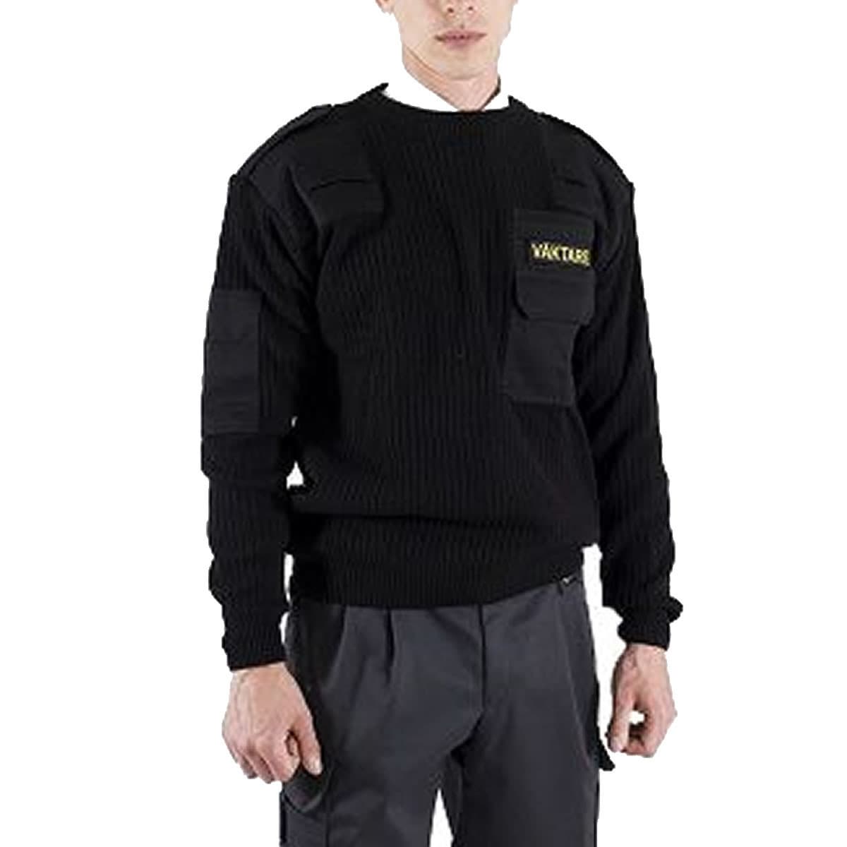 Safety-Sec Väktare Natotröja (Color: Black, Size: Large)