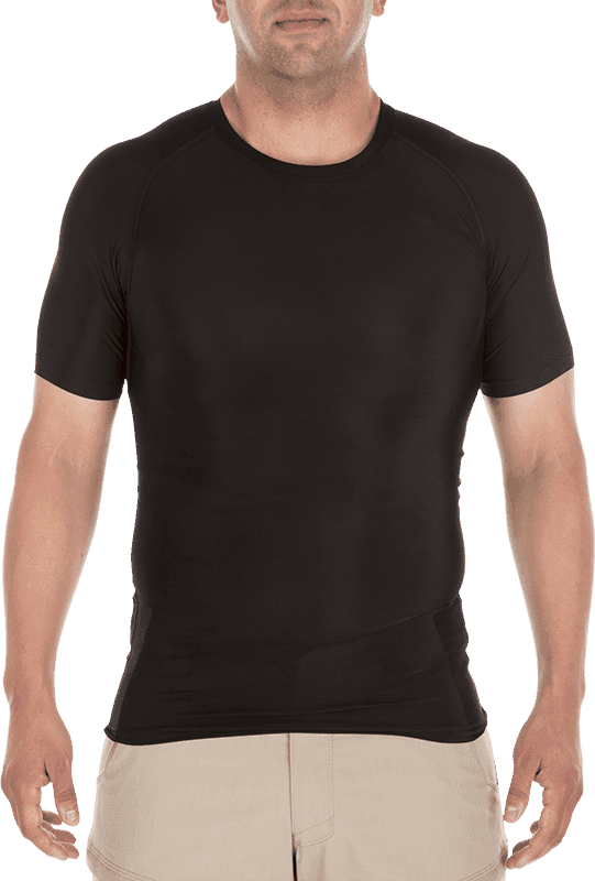 5.11 Tactical Tight Crew Short Sleeve (Color: Black, Size: Small)