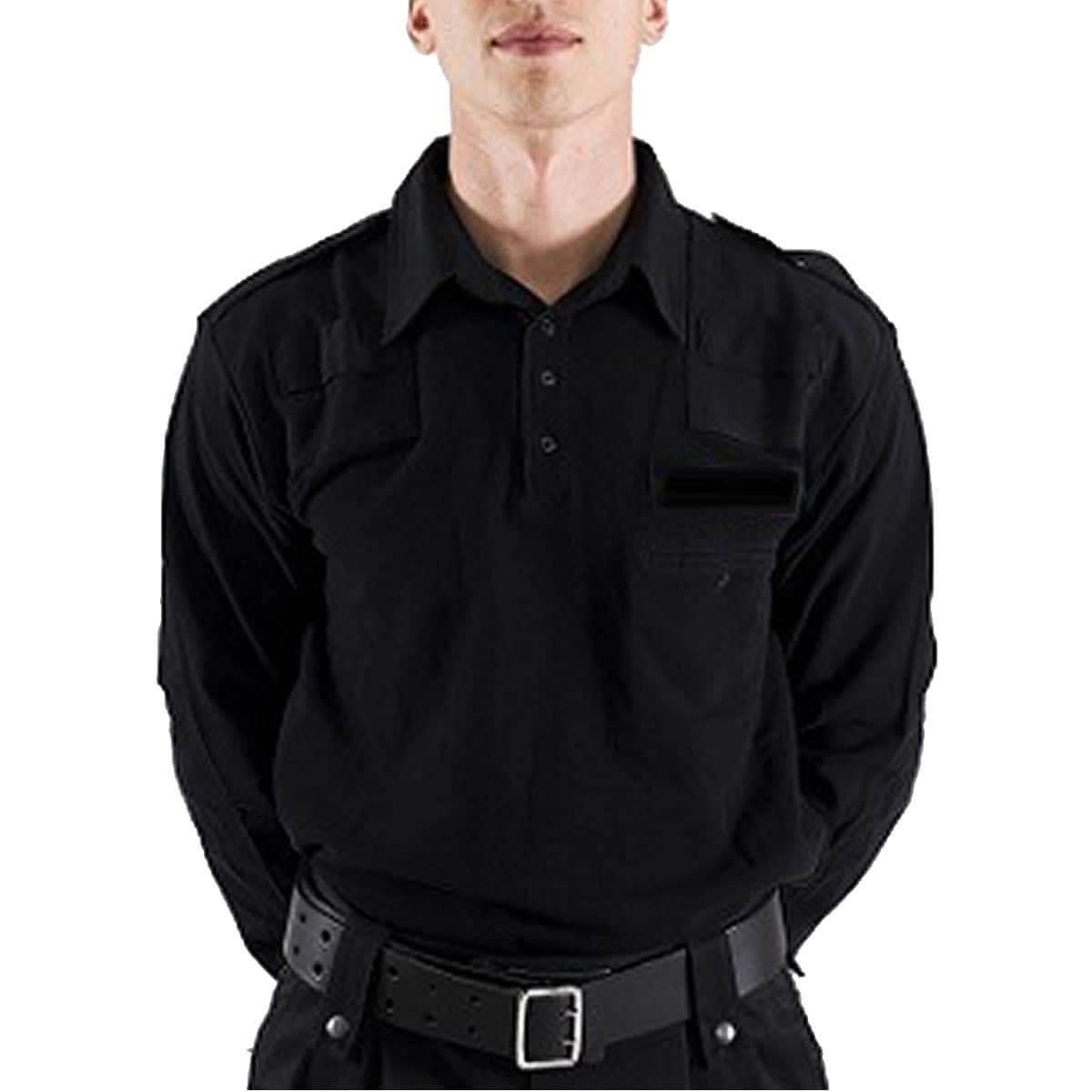 Safety-Sec Dog Handler Piké - Long Sleeve (Color: Grey/Black, Size: 2XL)