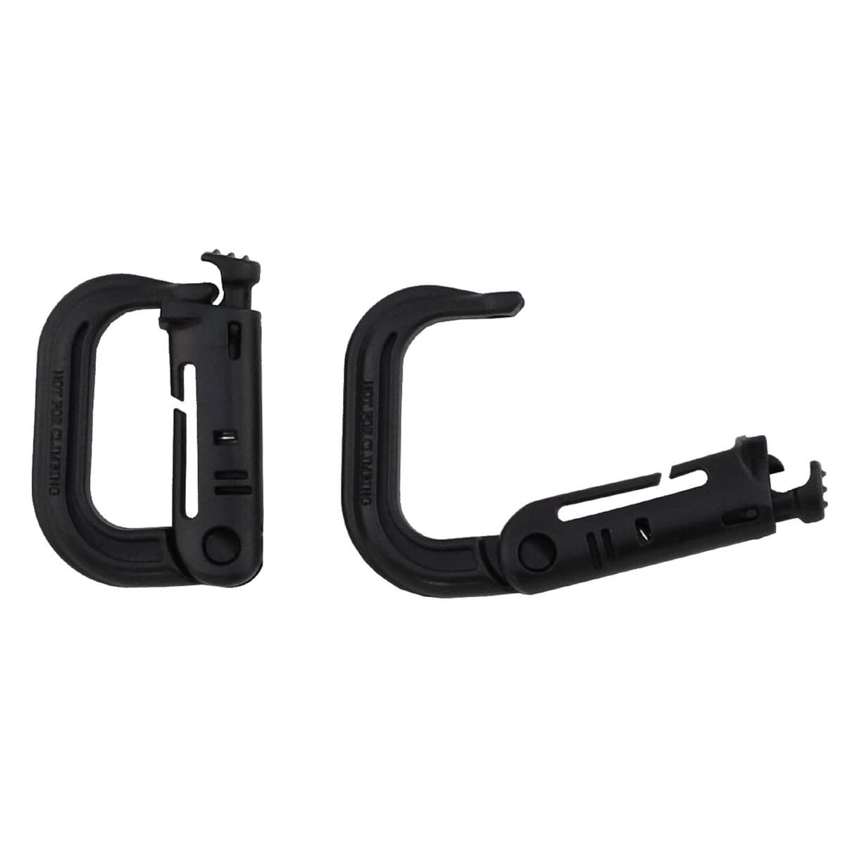 MFH Carabiner Molle 2pcs (Color: Black)