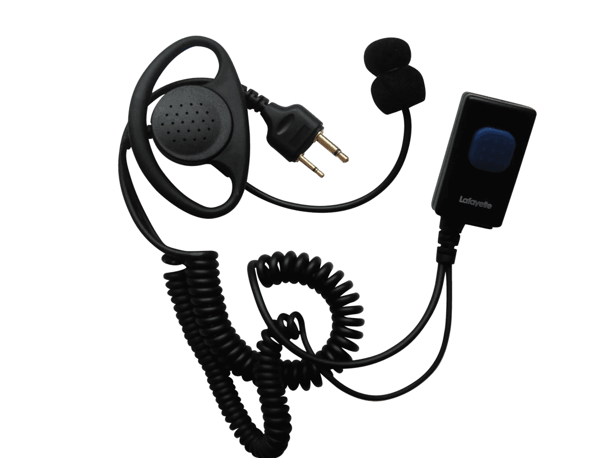 Lafayette Miniheadset Yttre Öronmussla med Bommikrofon (Connection: Kenwood / K-Kontakt)