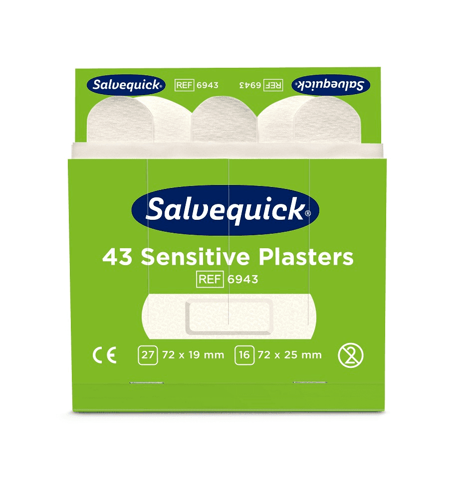 Salvequick Sensitive Adhesive Bandages 43pcs